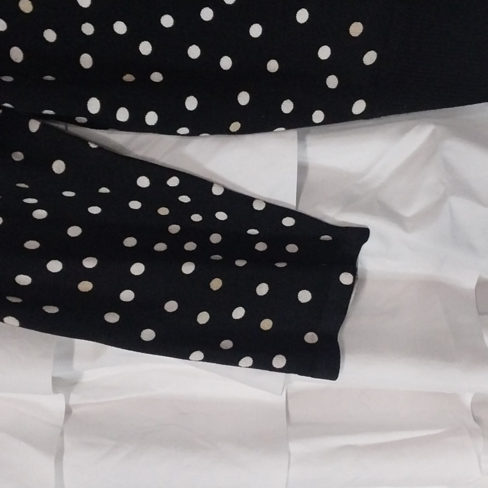 Black and White Polka Dot Cardigan By White House Black Market Size L - Picture 6 of 6